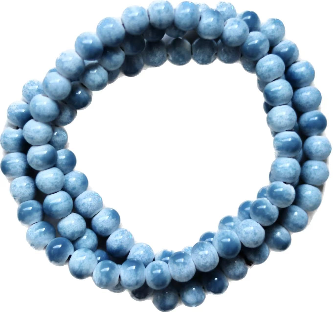 Native American Bracelet for Women Cute Colorful Ceramic Wrap Bracelet 3 Row Wide Layered Stackable Beaded Stretch Bracelet Vintage Native Jewelry Bohemian Hippie Sweater Necklace for Ladies