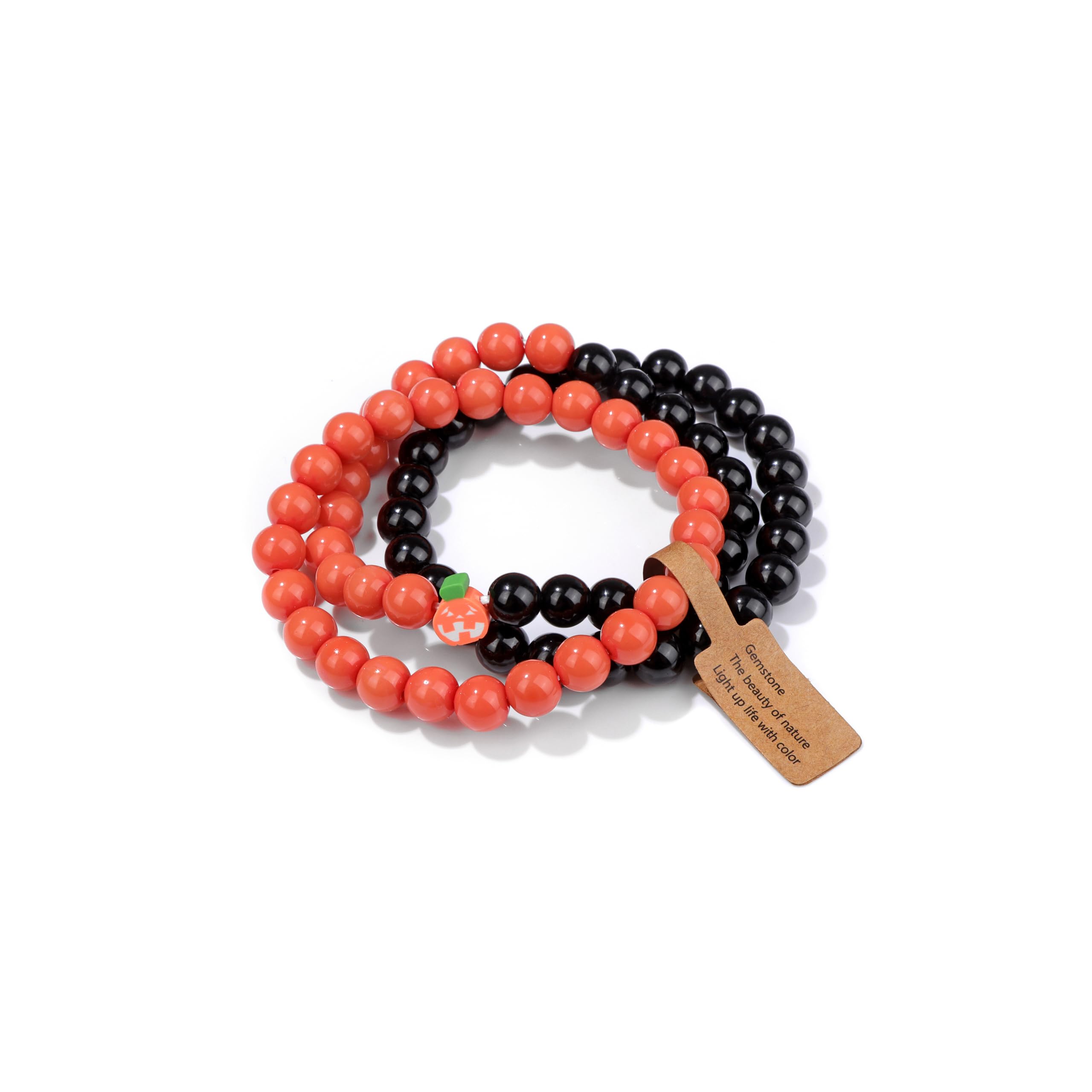 3 PCS Healing Crystal Bracelets for Women 8mm Natural Stone Beaded Stretch Bracelet Amethyst Jewelry Gifts