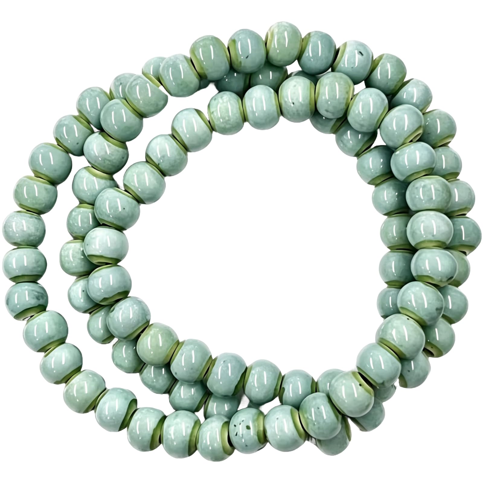 Native American Bracelet for Women Cute Colorful Ceramic Wrap Bracelet 3 Row Wide Layered Stackable Beaded Stretch Bracelet Vintage Native Jewelry Bohemian Hippie Sweater Necklace for Ladies